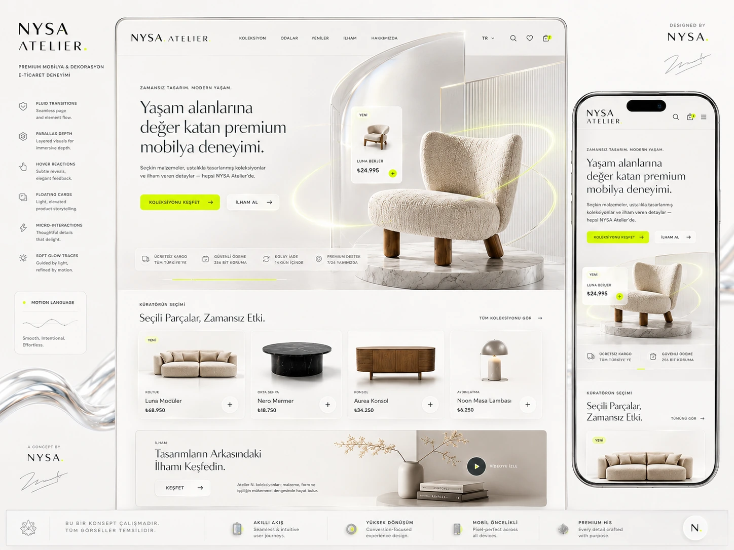 NYSA Atelier konsept panosu