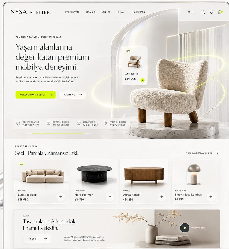 NYSA Atelier masaüstü görünümü