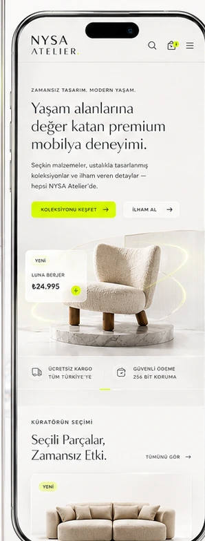 NYSA Atelier mobil görünümü